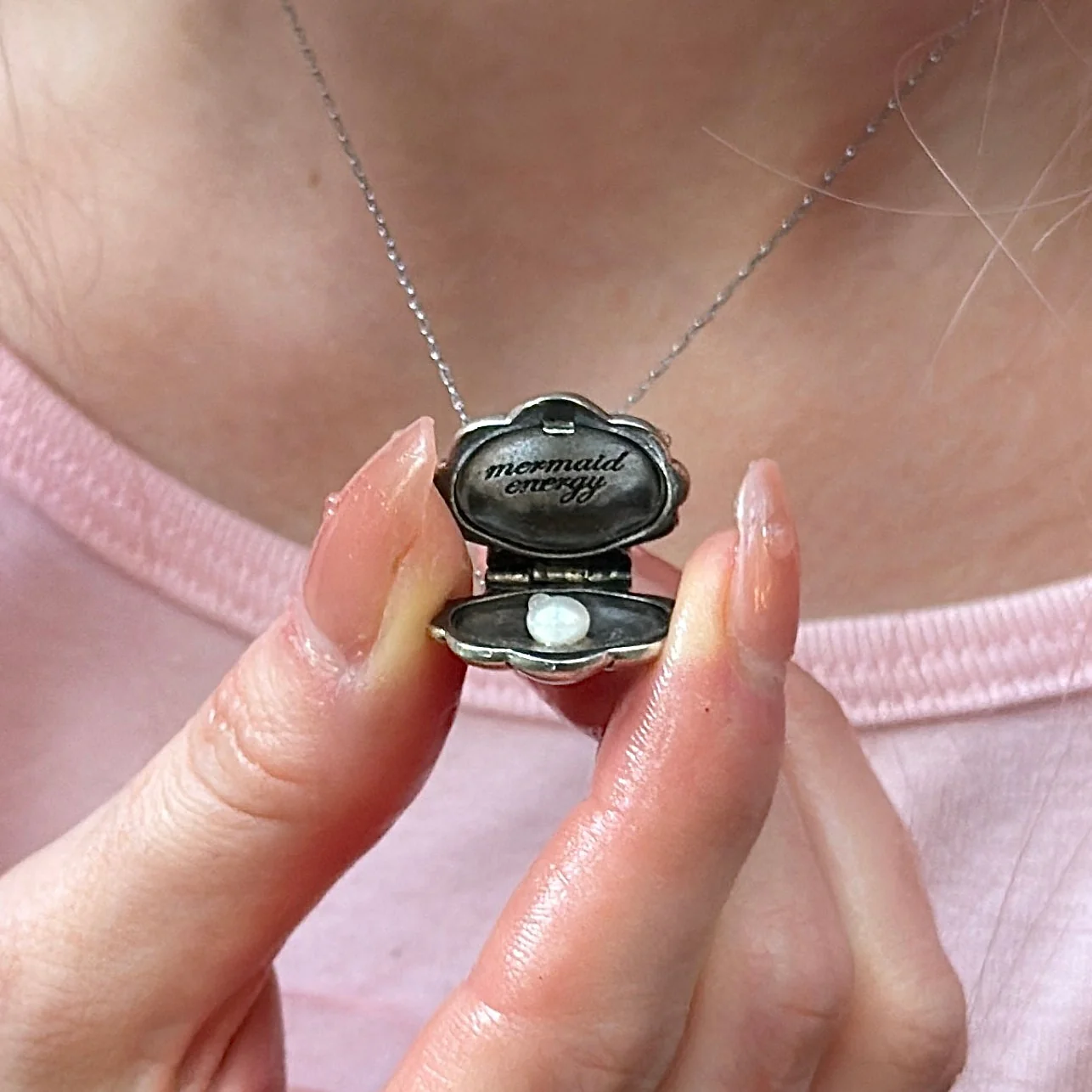 Mermaid Energy Locket Necklace - Image 3