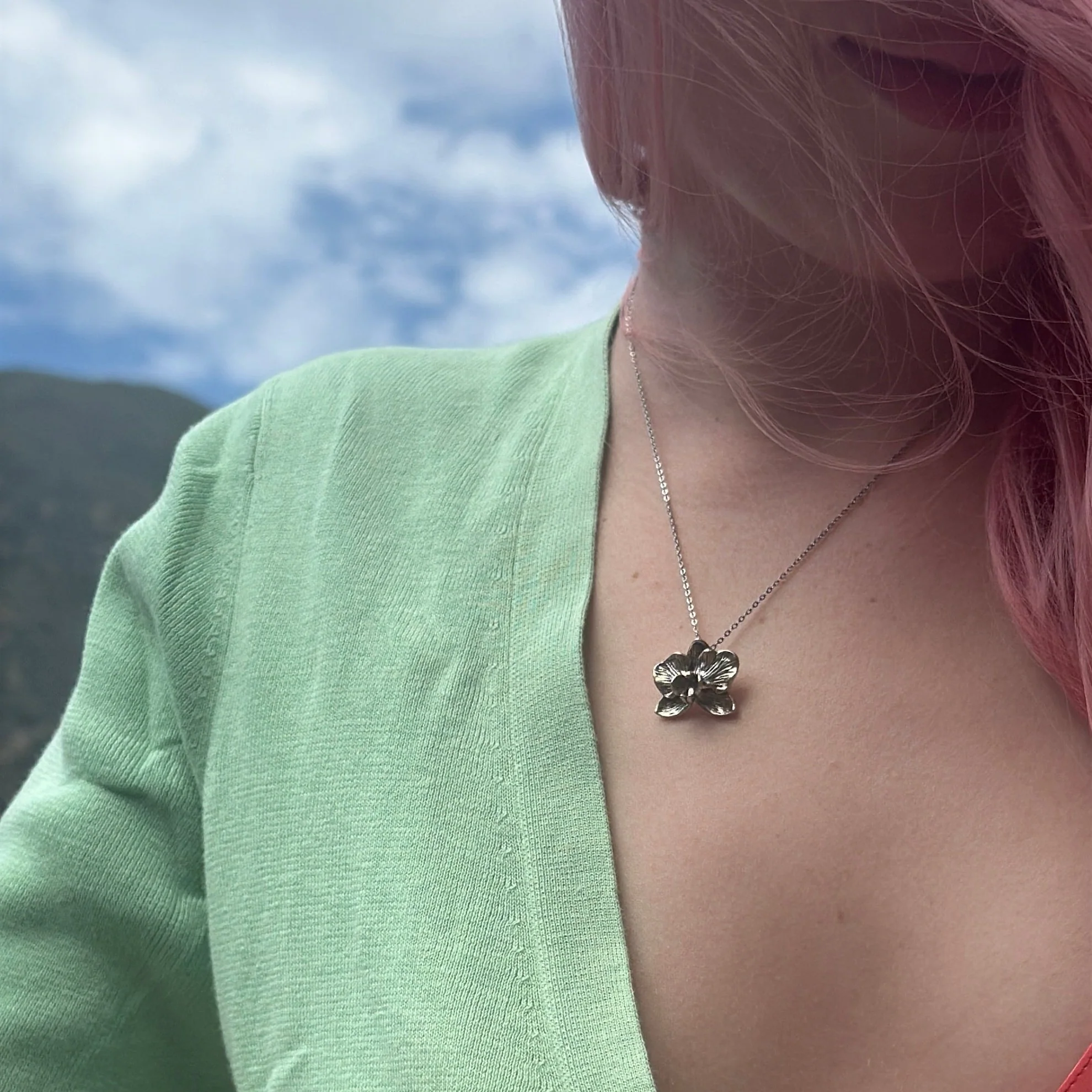 Orchid Necklace - Image 6